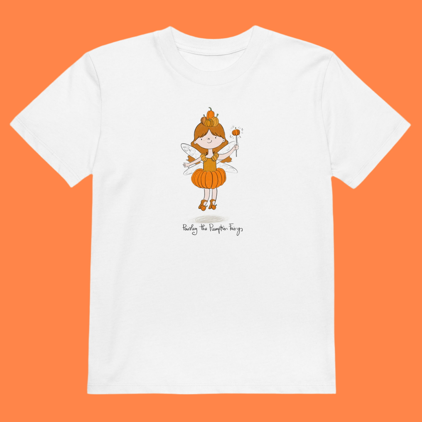 Paisley the Pumpkin Fairy Organic Cotton Kids Tee