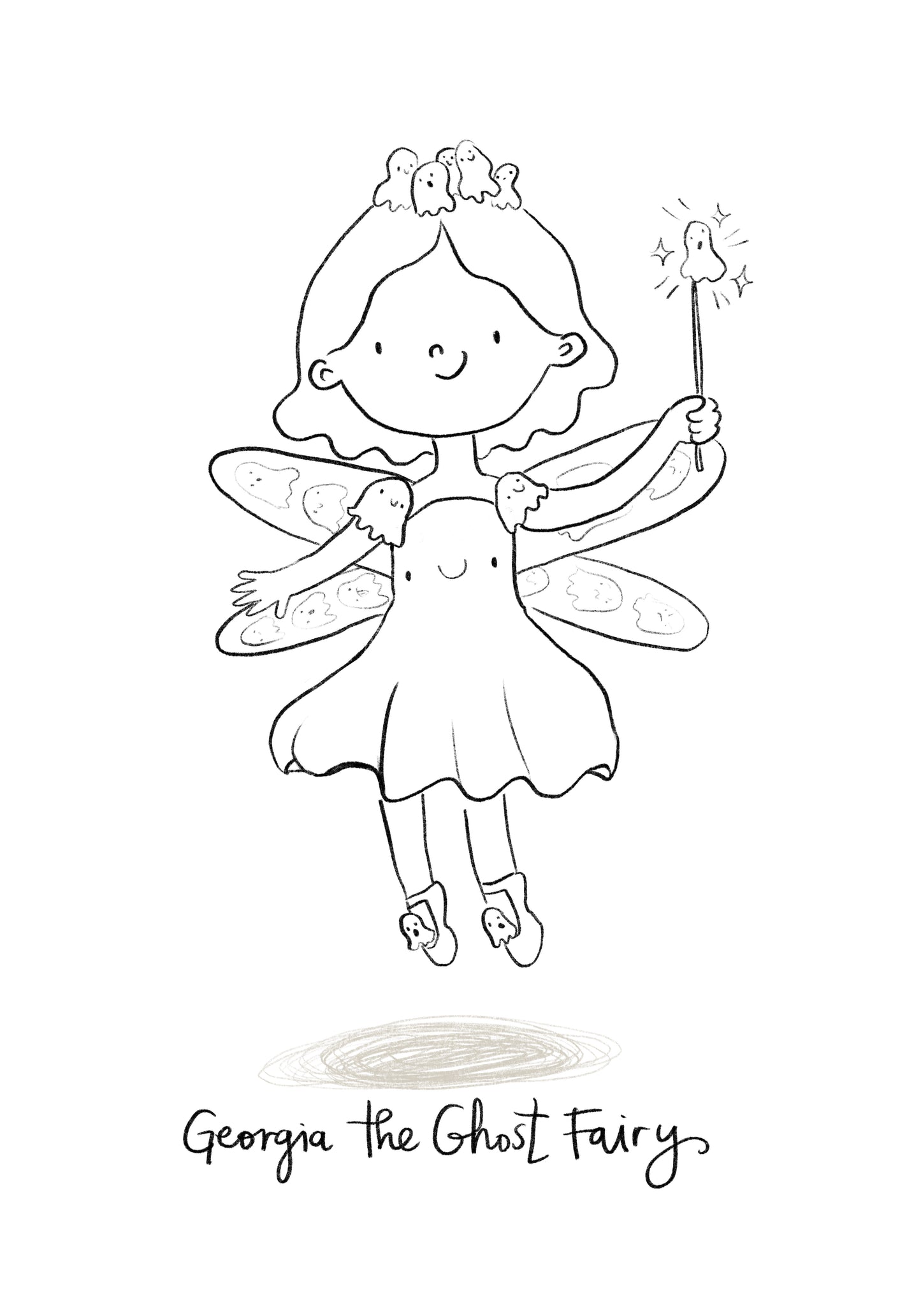 The Halloween Everything Fairies Colouring Pages Printable PDF